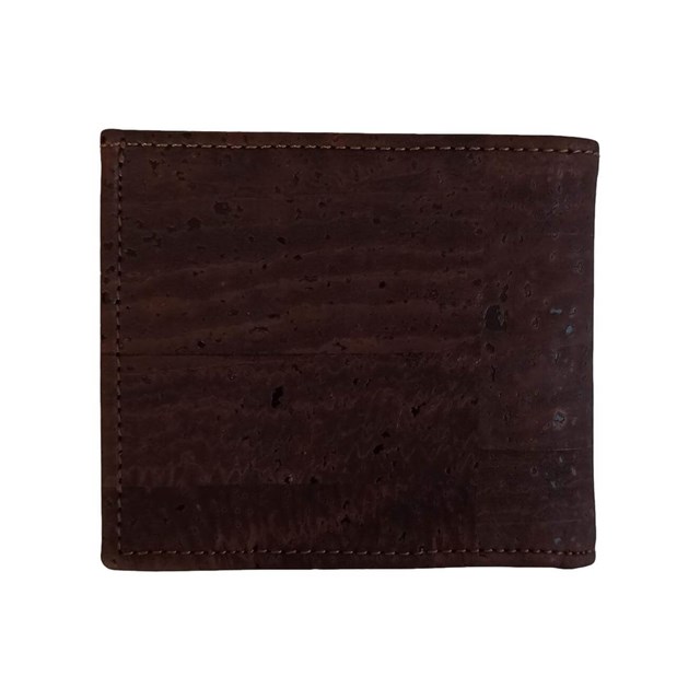 Portefeuille homme en liège Jules marron 14