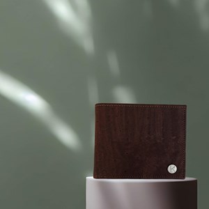 Portefeuille homme en liège Jules marron