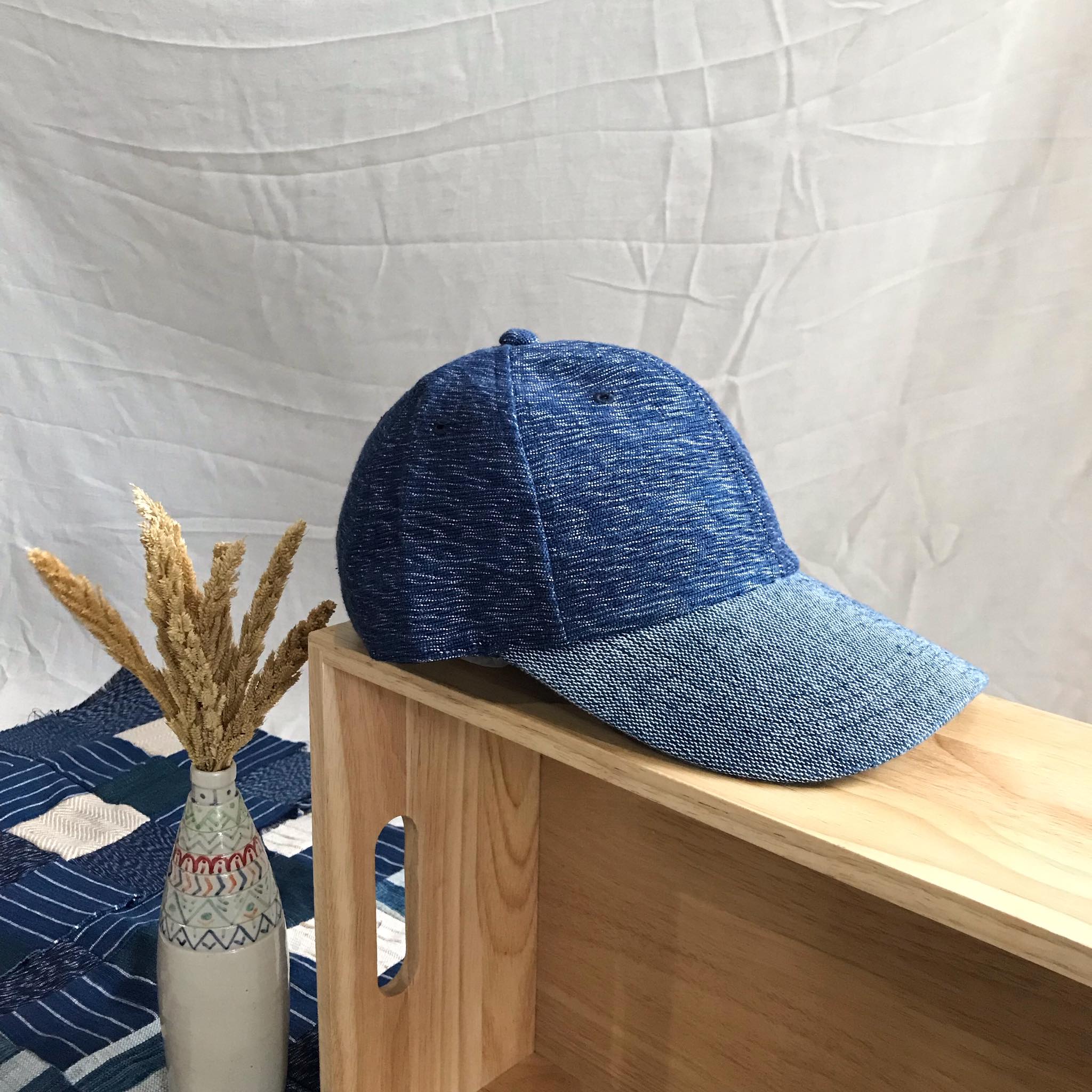 Casquette indigo unisexe 2