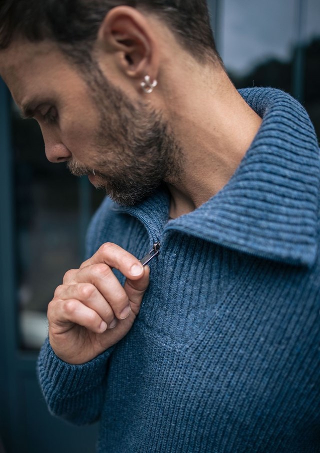 Pull CHALEUREUX - Made in France - Recyclé - Col camionneur 2
