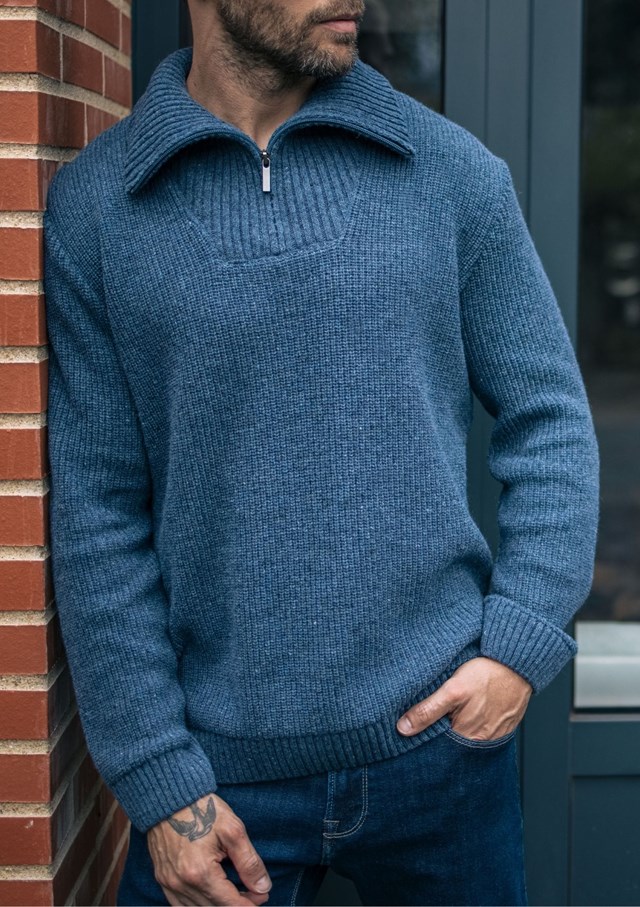 Pull CHALEUREUX - Made in France - Recyclé - Col camionneur 3