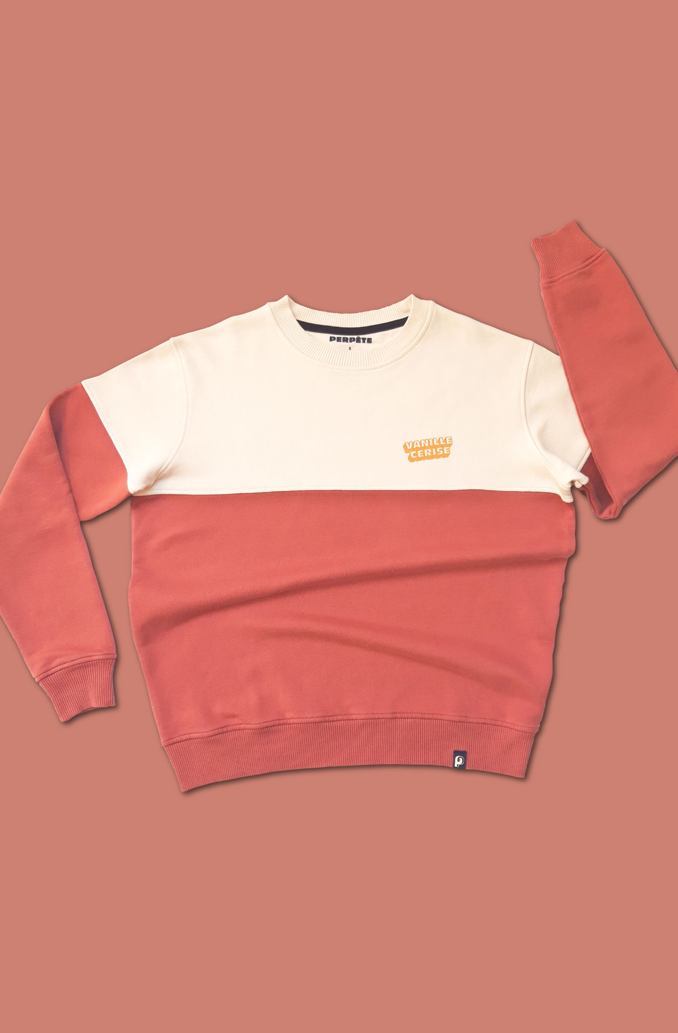 Sweat Bigoût Maxi vanille/cerise 2