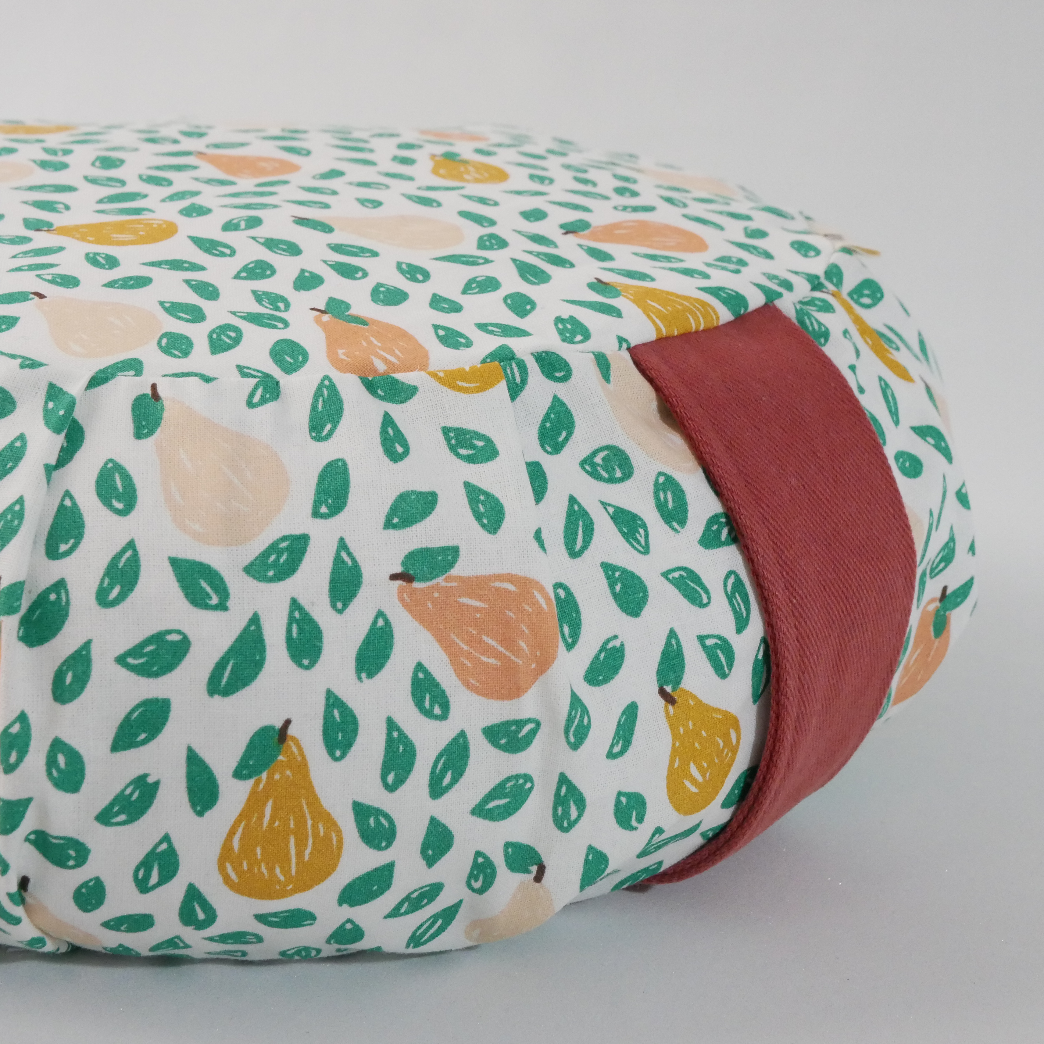 Mini zafu coussin de méditation enfant motifs d'automne avec poignée