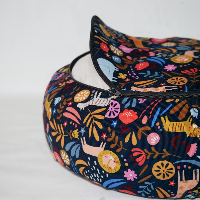 Coussin de méditation enfant entièrement déhoussable avec zip