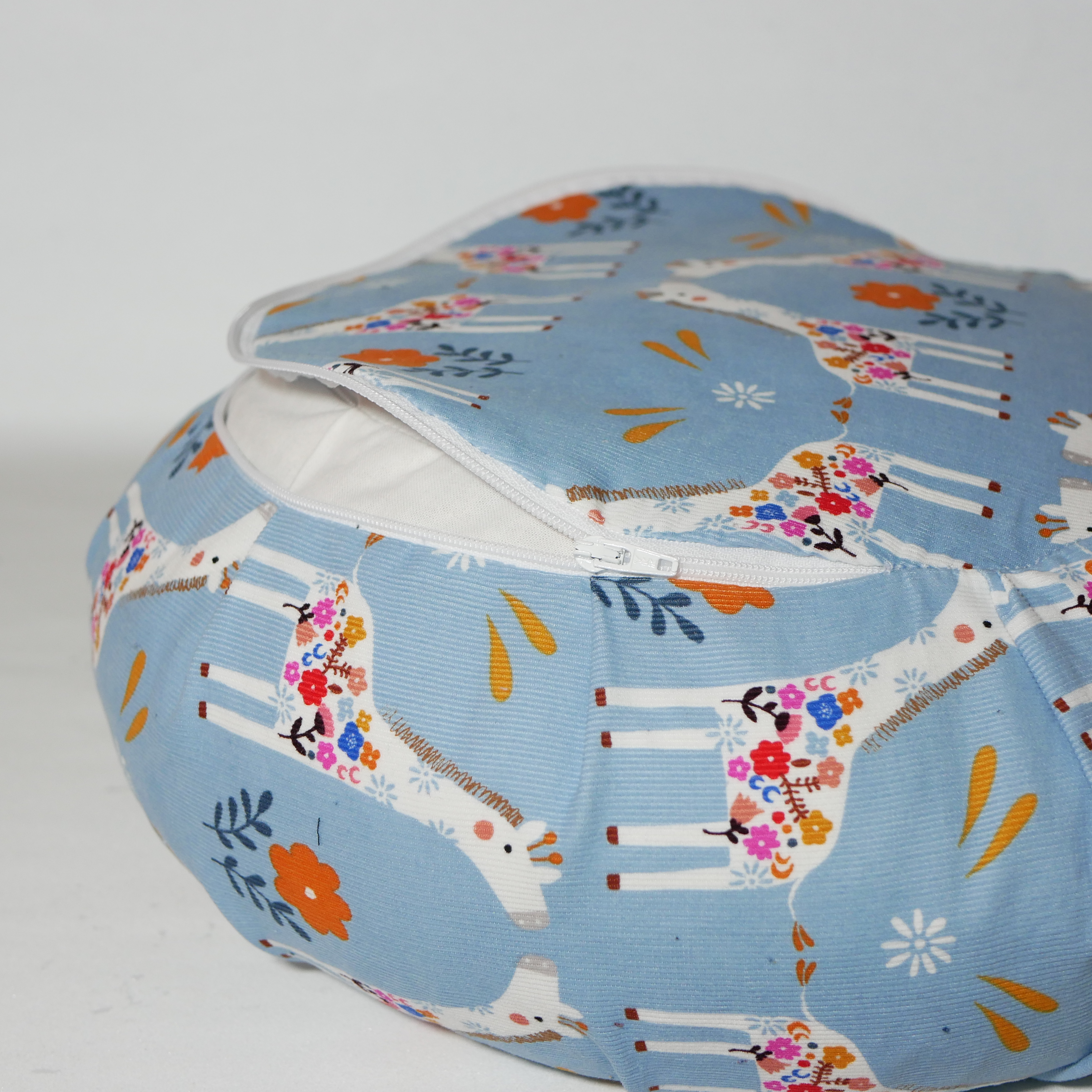 Coussin de méditation enfant entièrement déhoussable avec zip