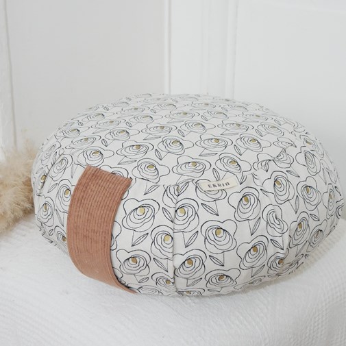 Zafu Bucolique Nude - Coussin de méditation artisanal