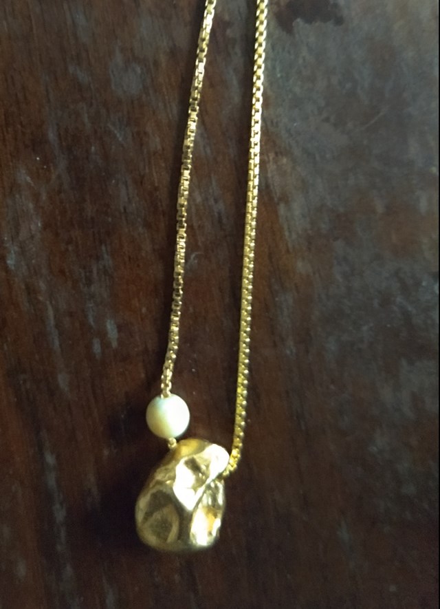 collier, sautoir, pépite, bresma, raz du cou, doré, pierre, lapislazuli