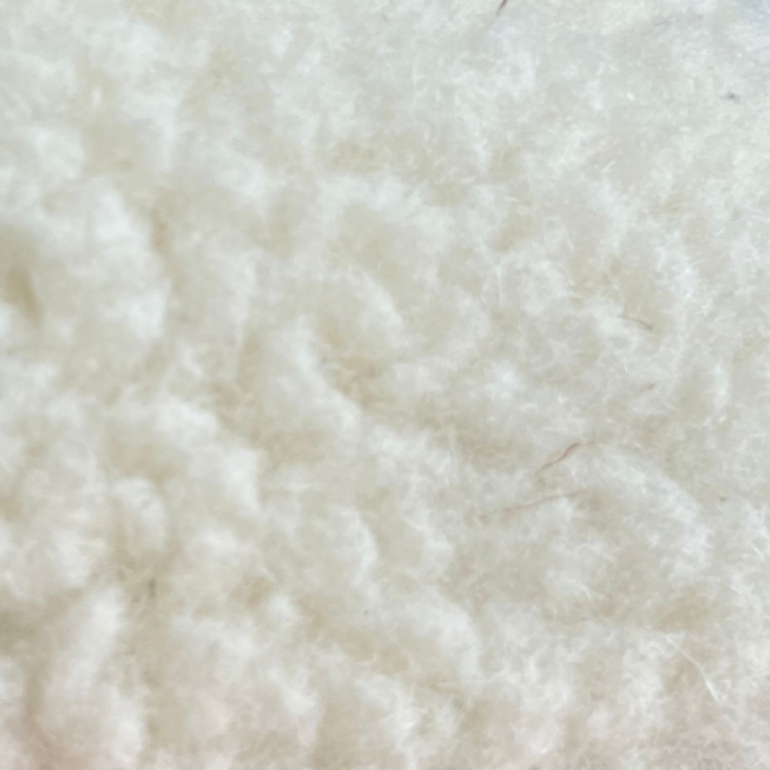 Chausson AW bouclette de laine naturelle, blanc camel 2