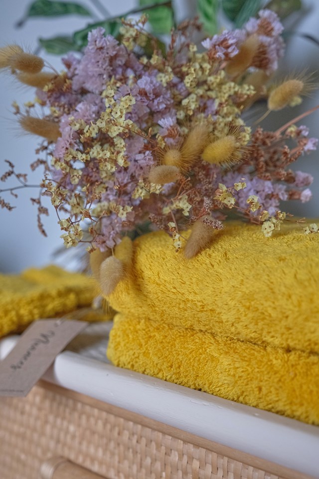 Serviette de Toilette  "Miel" en Coton 100 % Biologique 3