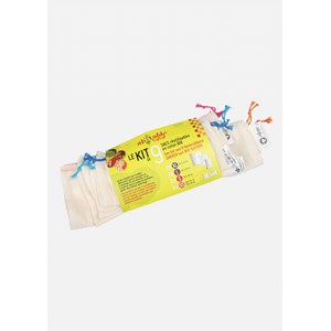 Kit découverte 9 sacs à vrac en coton bio - XS à XL GOTS
