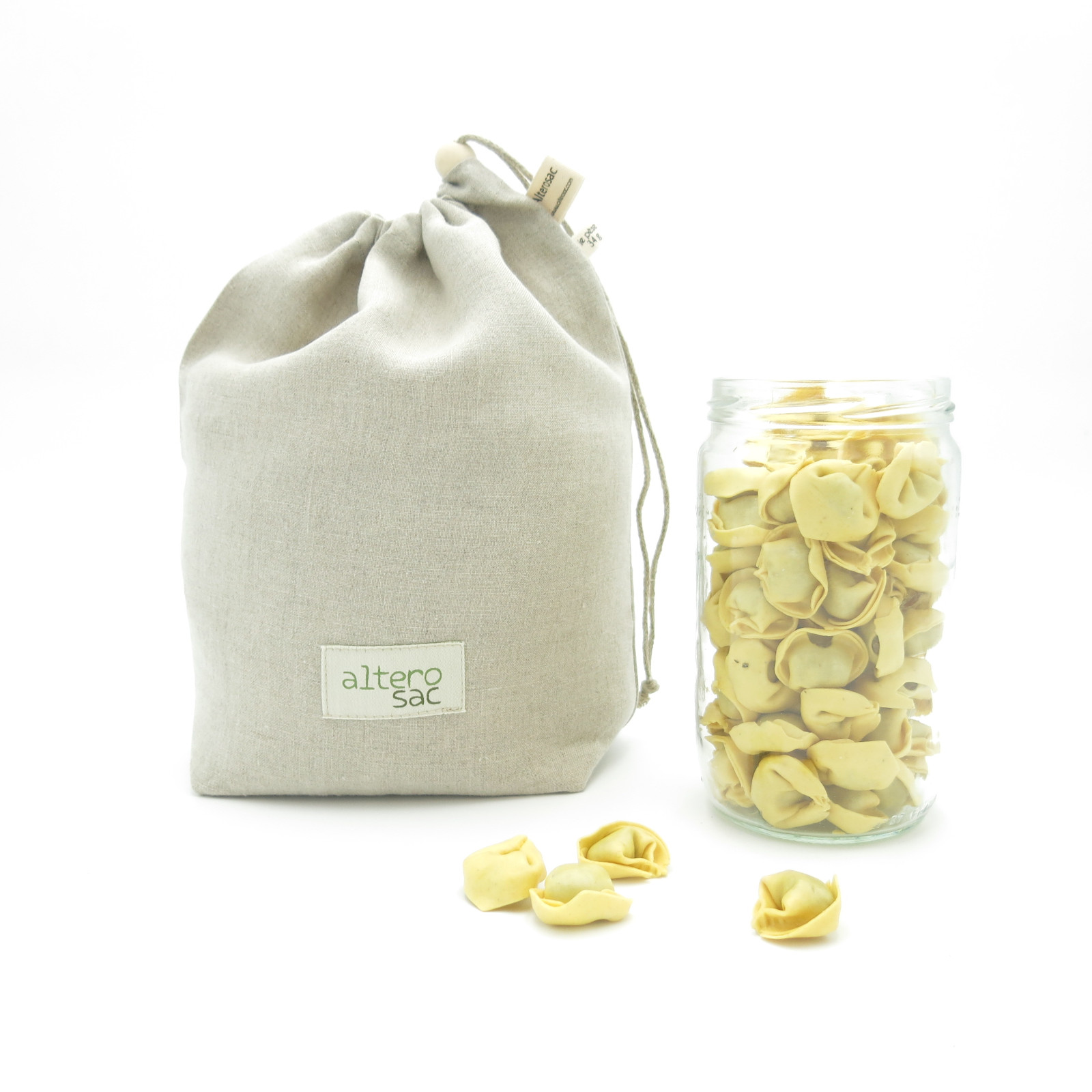 Grand sac à vrac en lin biologique 2