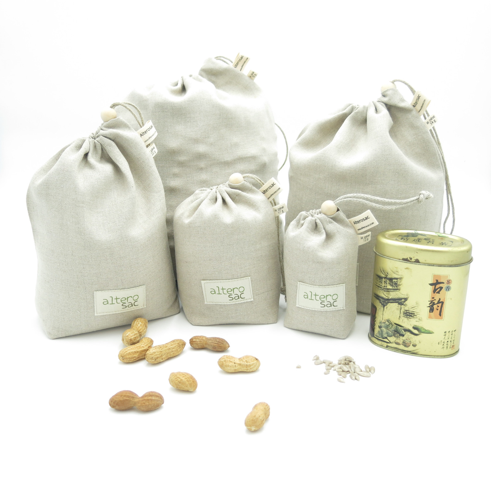 Grand sac à vrac en lin biologique 3