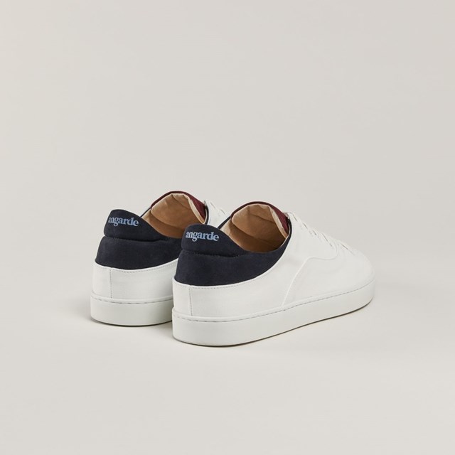 La basket After Surf en "cuir" de raisin, blanc marine bordeaux 2