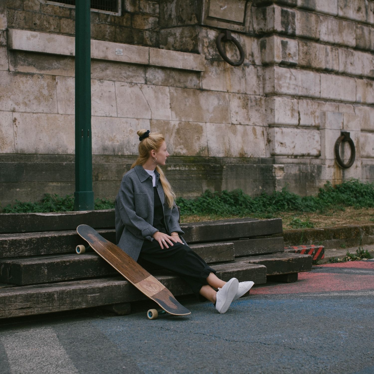 La basket After Surf en "cuir" de raisin, blanc marine bordeaux 6