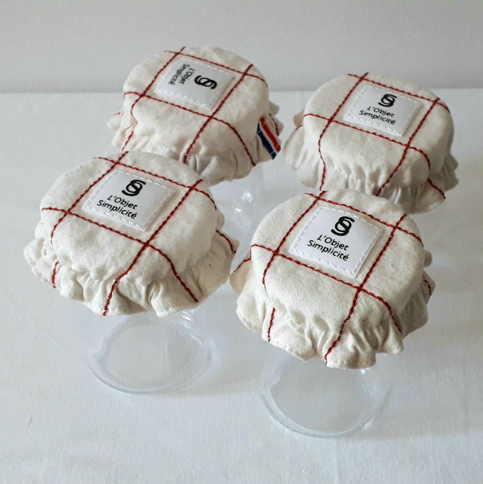 Couvre-plat / Rouge brodé 4