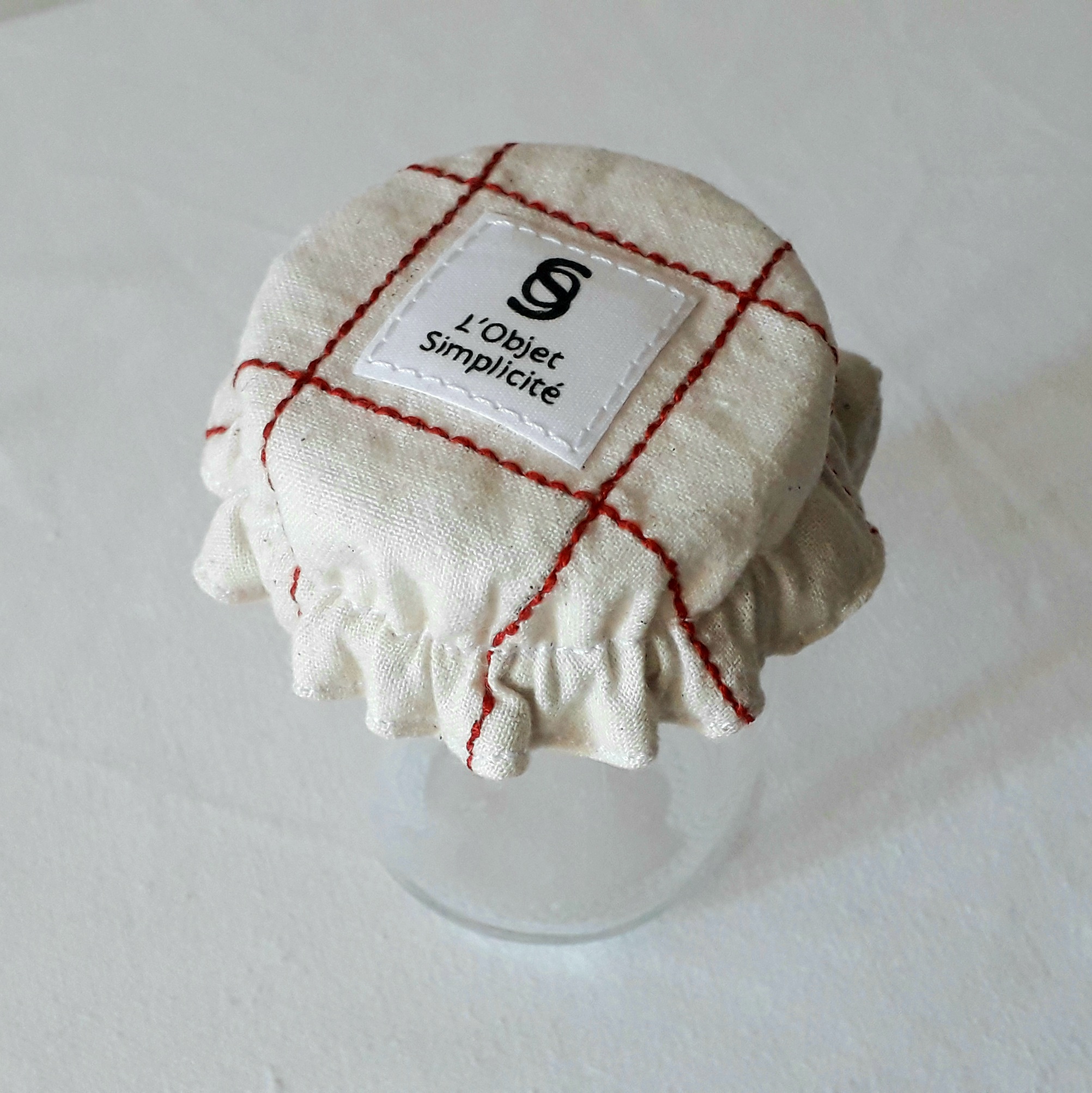 Couvre-plat / Rouge brodé 3