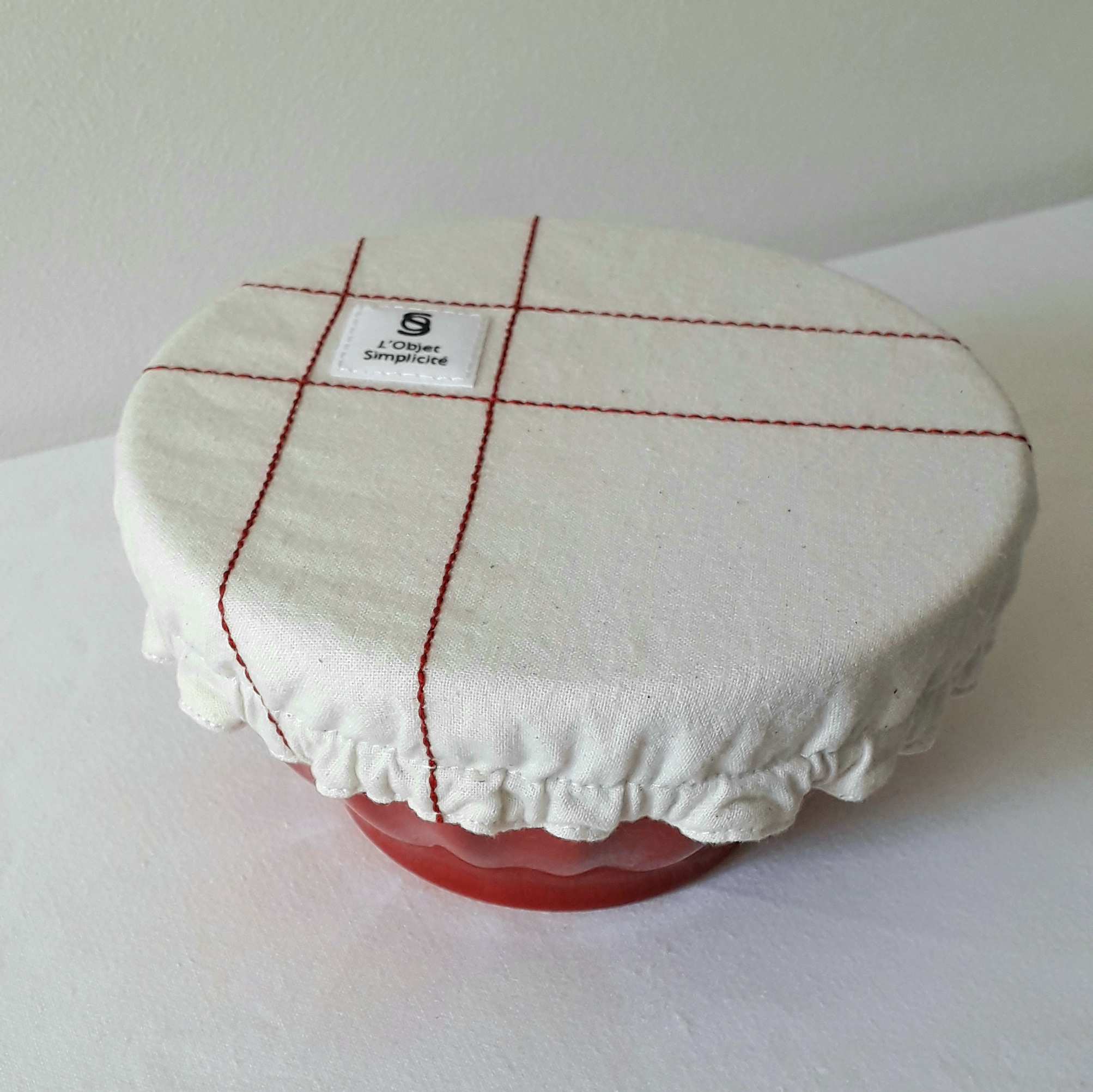 Couvre-plat / Rouge brodé 7