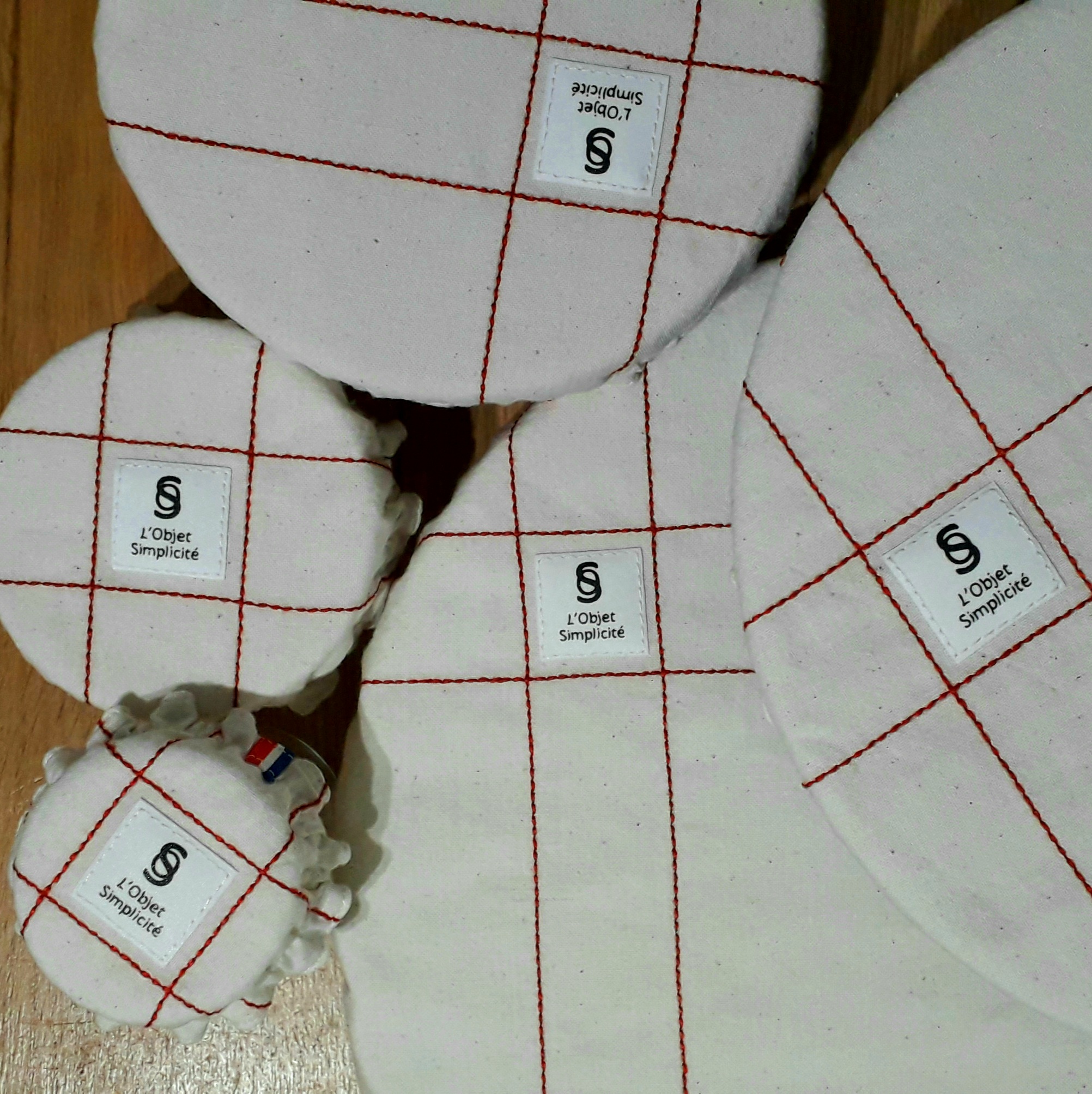 Couvre-plat / Rouge brodé 10