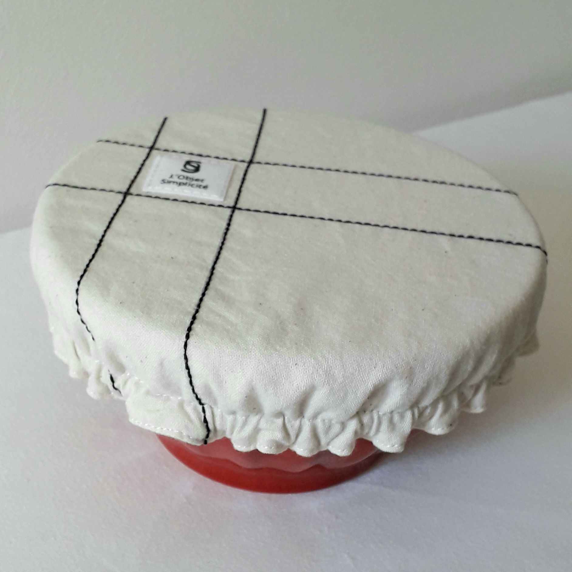 Couvre-plat / Noir brodé 8