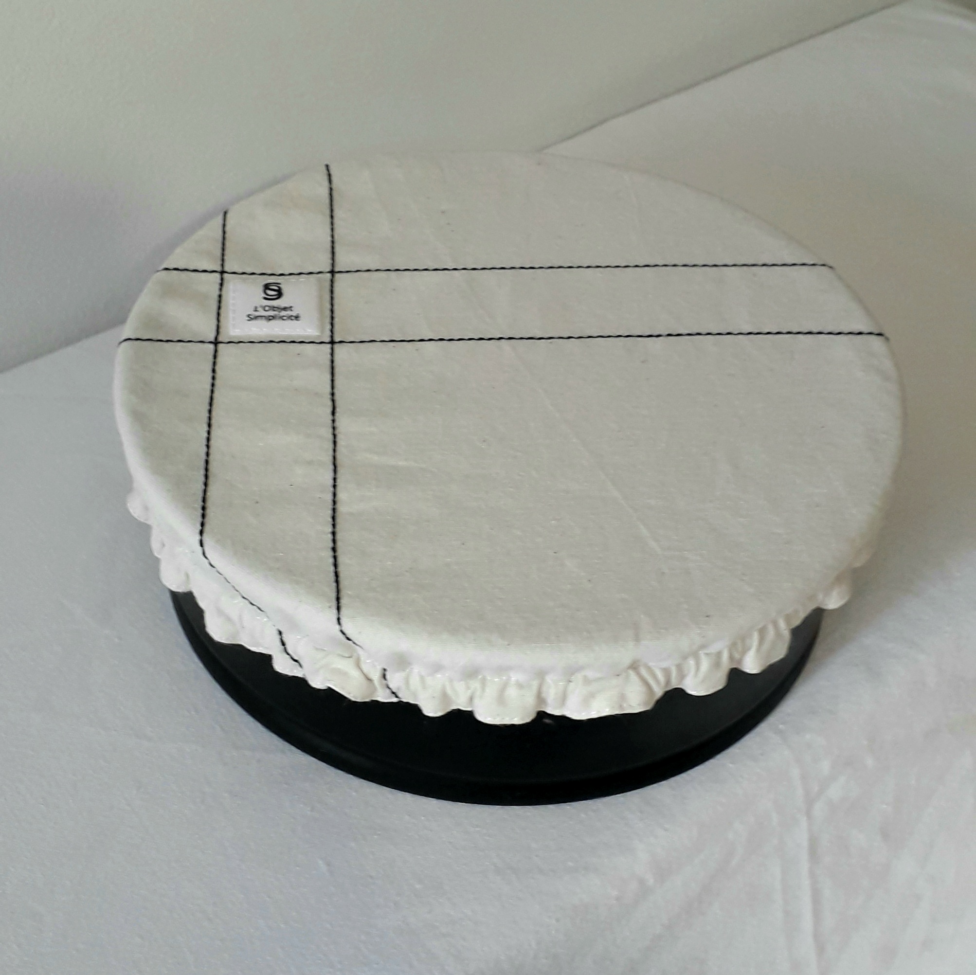 Couvre-plat / Noir brodé 9