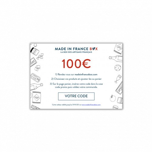 E-Carte Cadeau Made in France Box 100€ 2