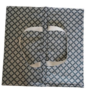 Sac à tarte en tissu - motifs éventails noirs