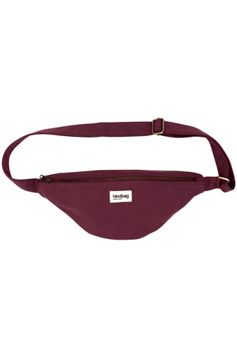 Sac banane L SASHA, prune, coton bio