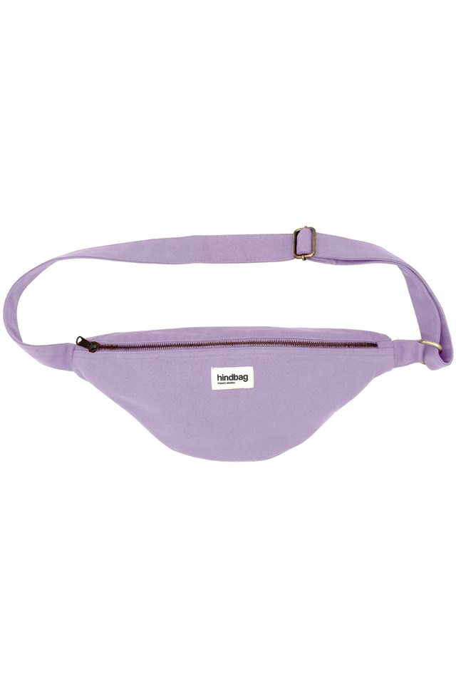 Sac banane L SASHA, lilas, coton bio 2