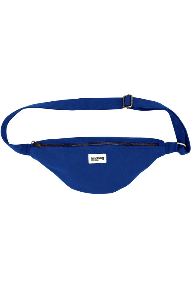 Sac banane L SASHA, bleu électrique, coton bio 2