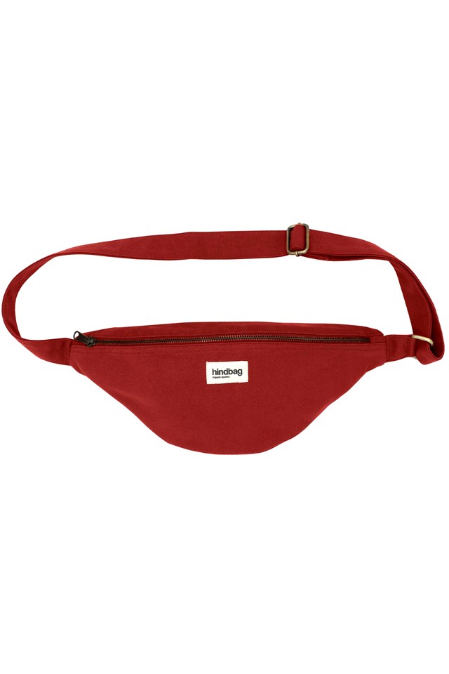 Sac banane L SASHA, terracotta, coton bio 2
