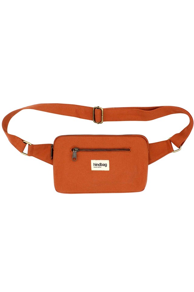 Sac banane HARRY, sienne, coton bio 2