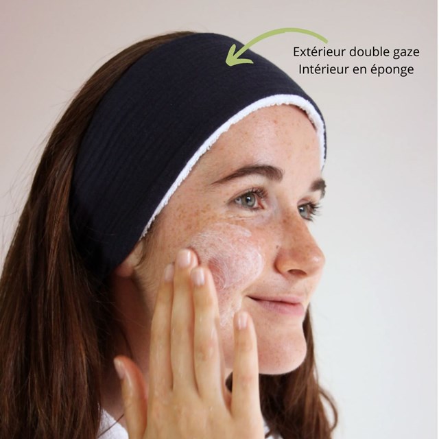 Bandeau de soin routine visage - Edition limitée - Couleur BLeu Nuit 2