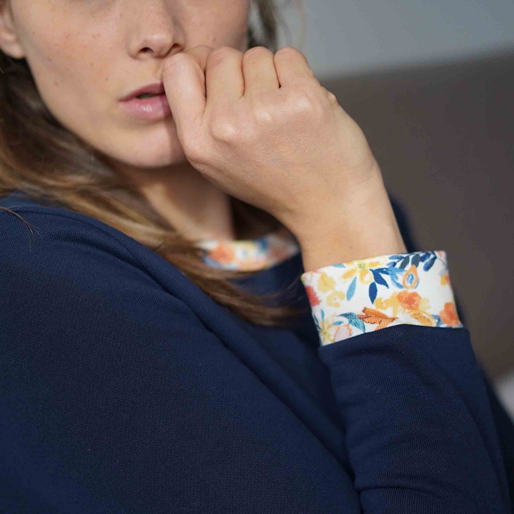 Nêge Paris - Sweatshirt femme Evasion Tropicale 100% coton bio certifié GOTS