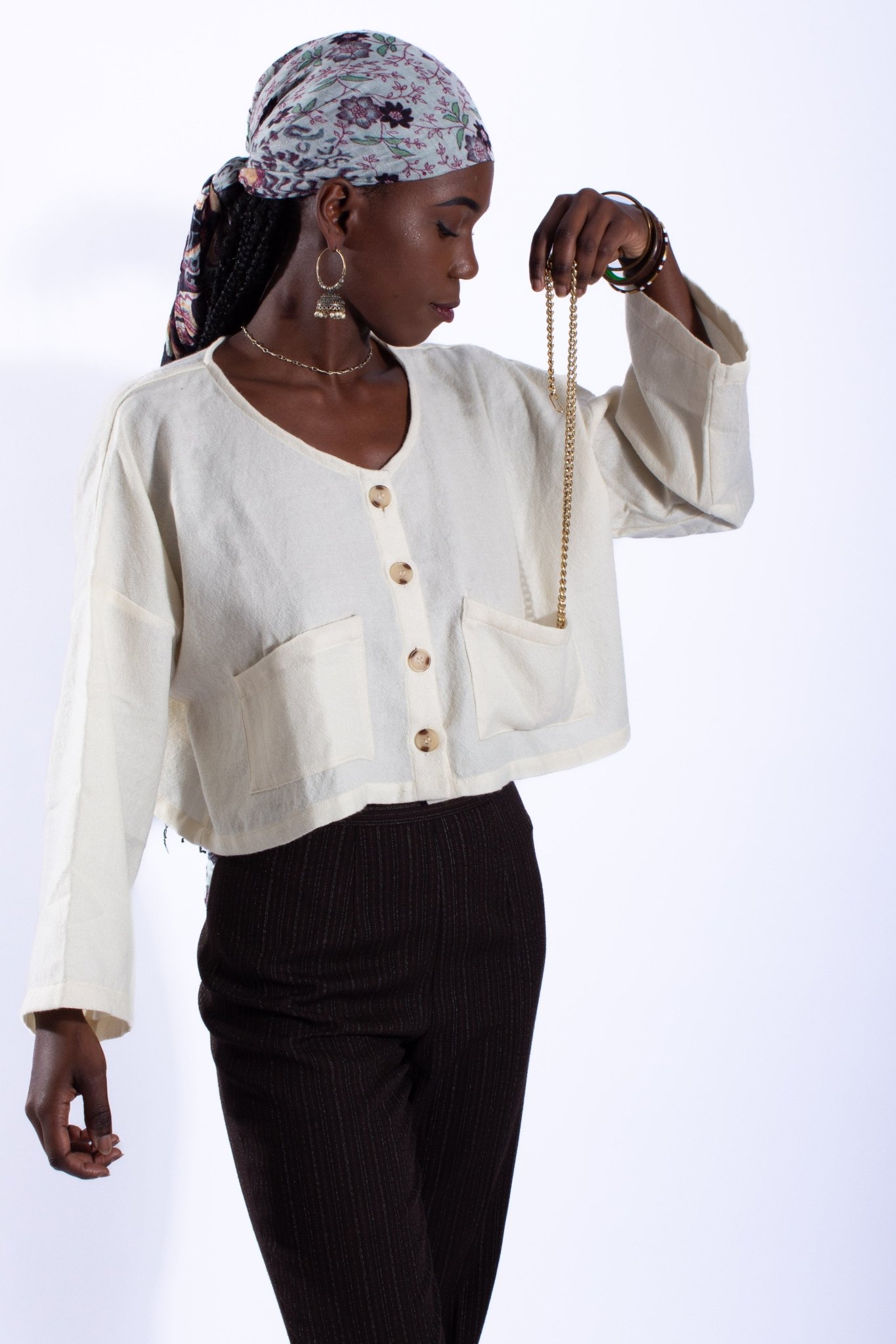 Bolero COCHIN - Bhalu - Tissu Laine 3