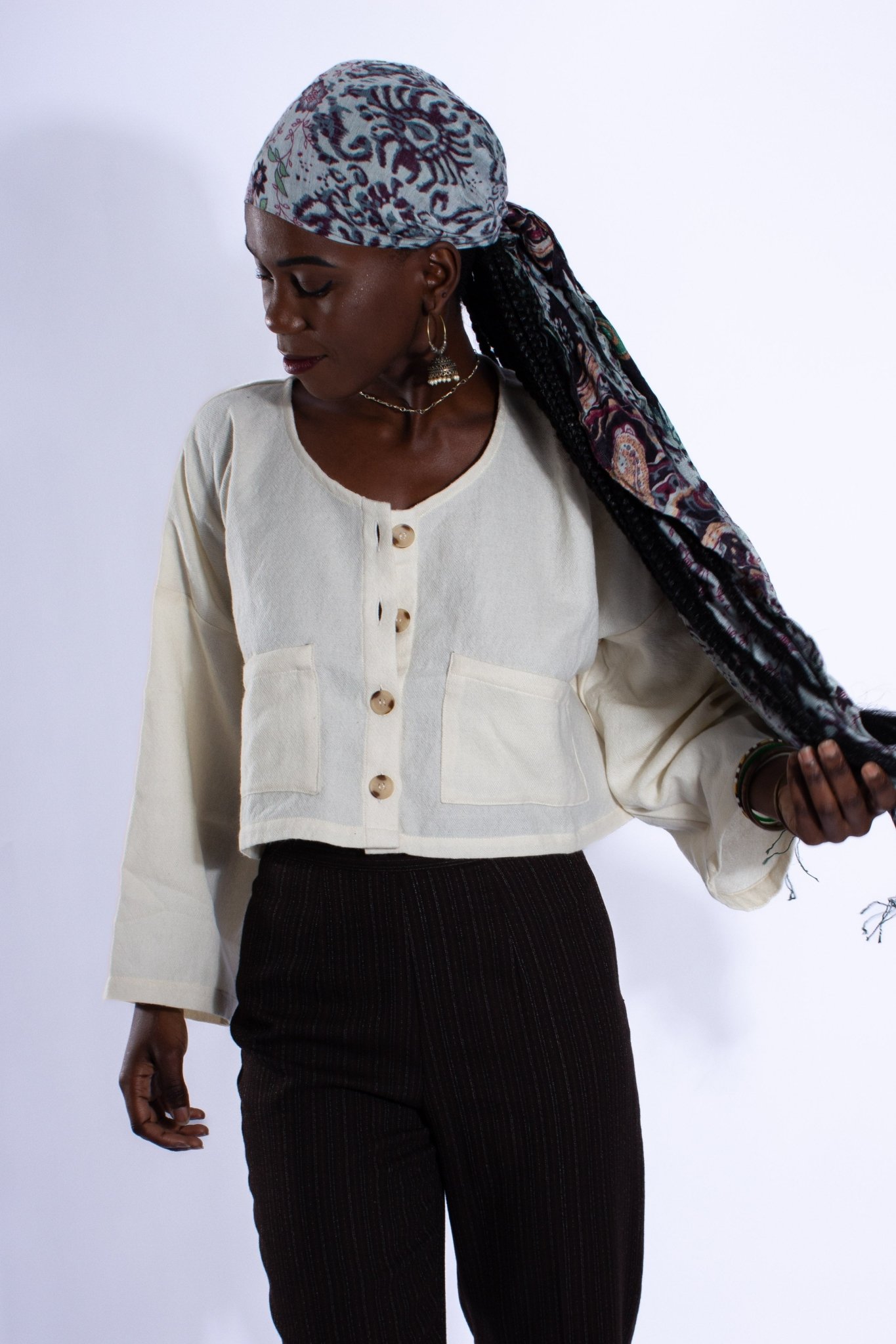 Bolero COCHIN - Bhalu - Tissu Laine 5