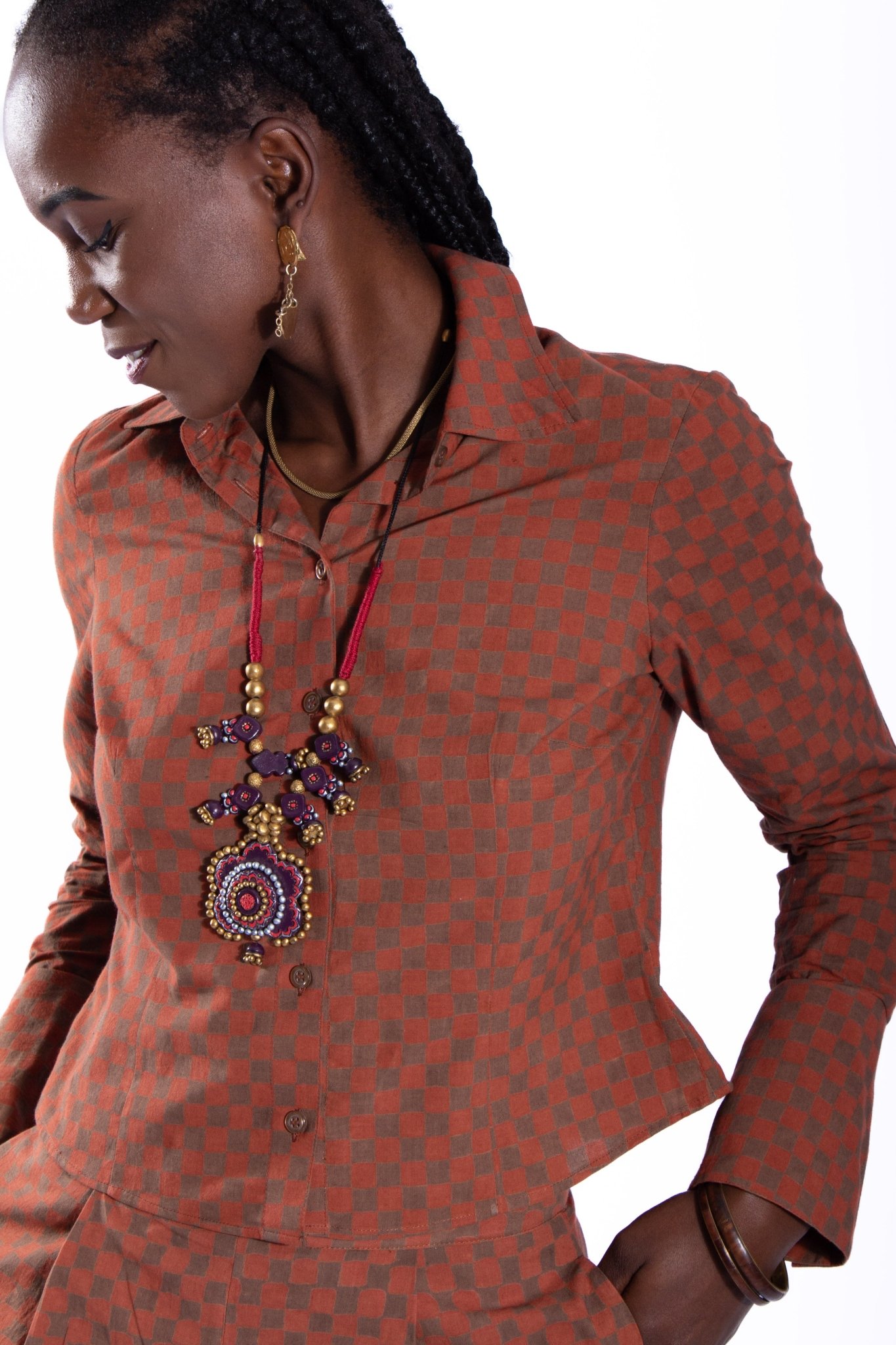 Pantalon SAGARA - Coton revalorisé - Imprimé Ajrack 2