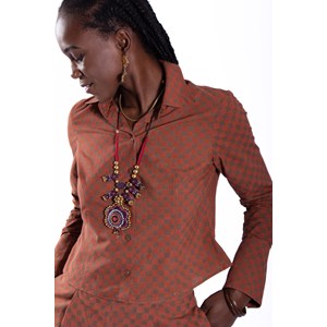 Chemise Bindu - Coton revalorisé - Imprimé Ajrack