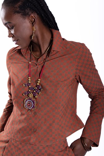 Chemise Bindu - Coton revalorisé - Imprimé Ajrack