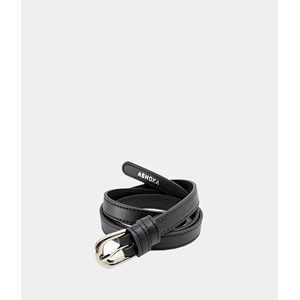 Ceinture vegan apple skin Noire pour femme de Ashoka Paris