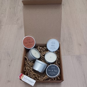 Coffret de Bougies aux parfums hivernaux