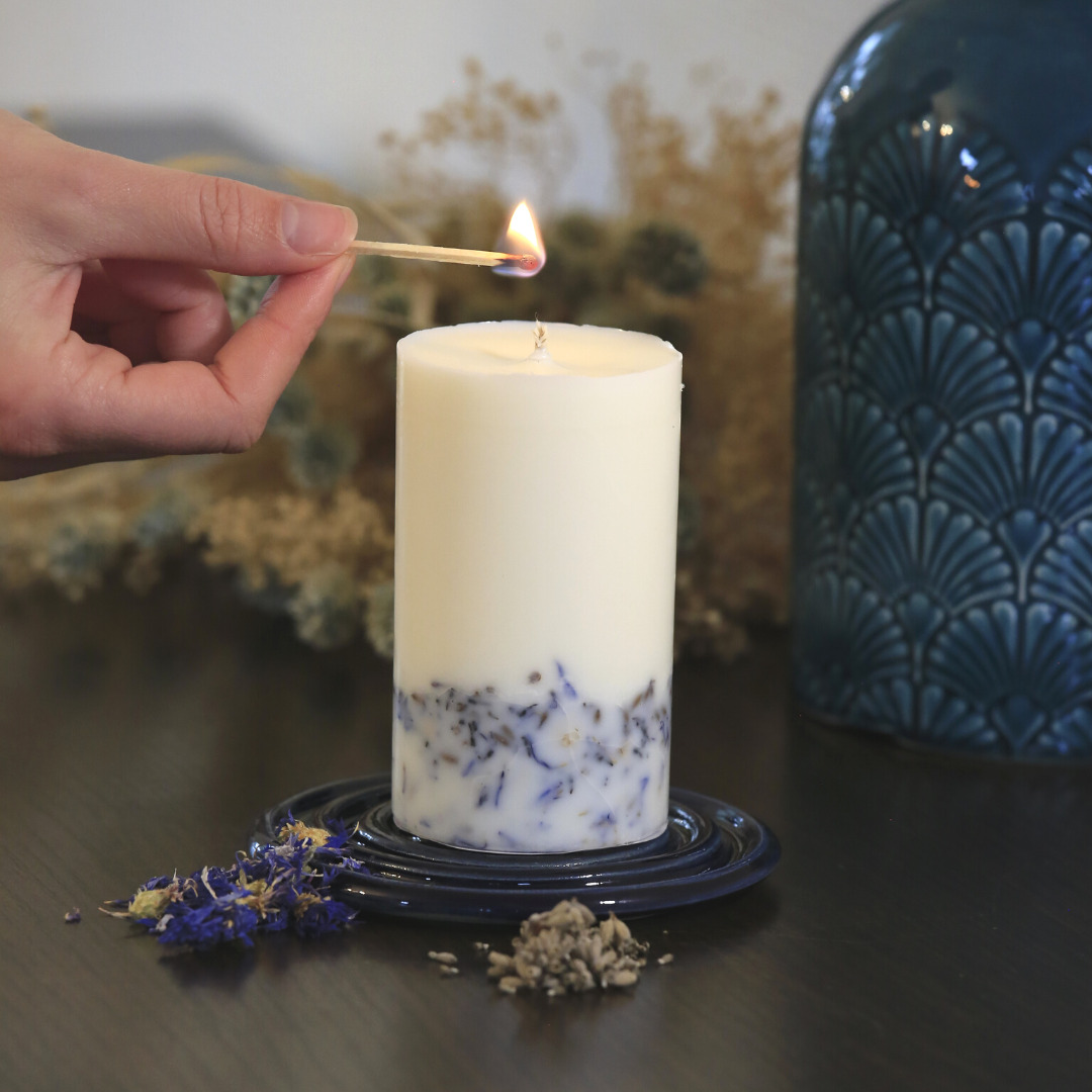 Bougie cylindrique "Envolée Céleste" Edelweiss 4