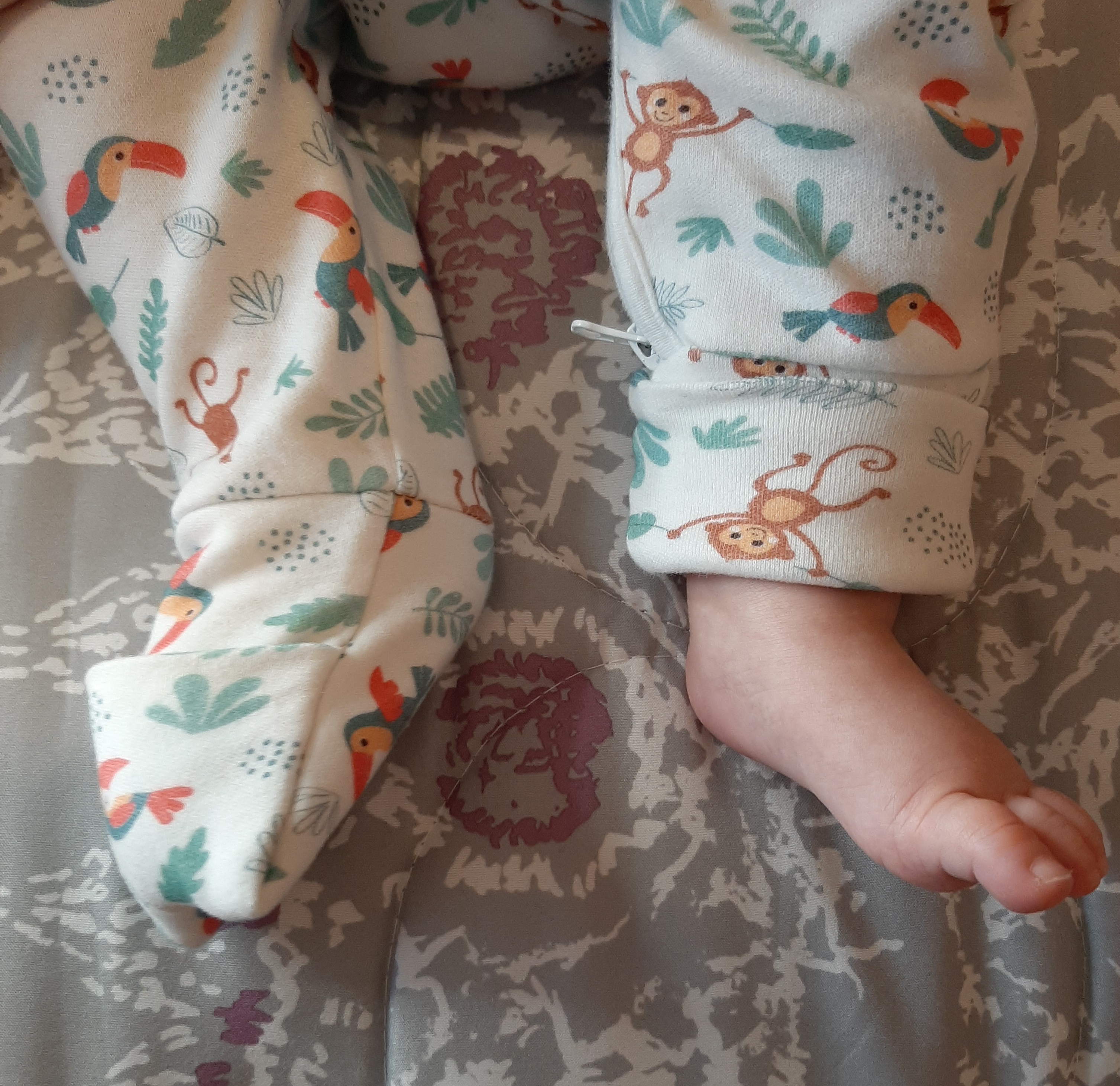 Pyjama pour bébé évolutif et à zip - 100% coton bio - collection Jungle 2