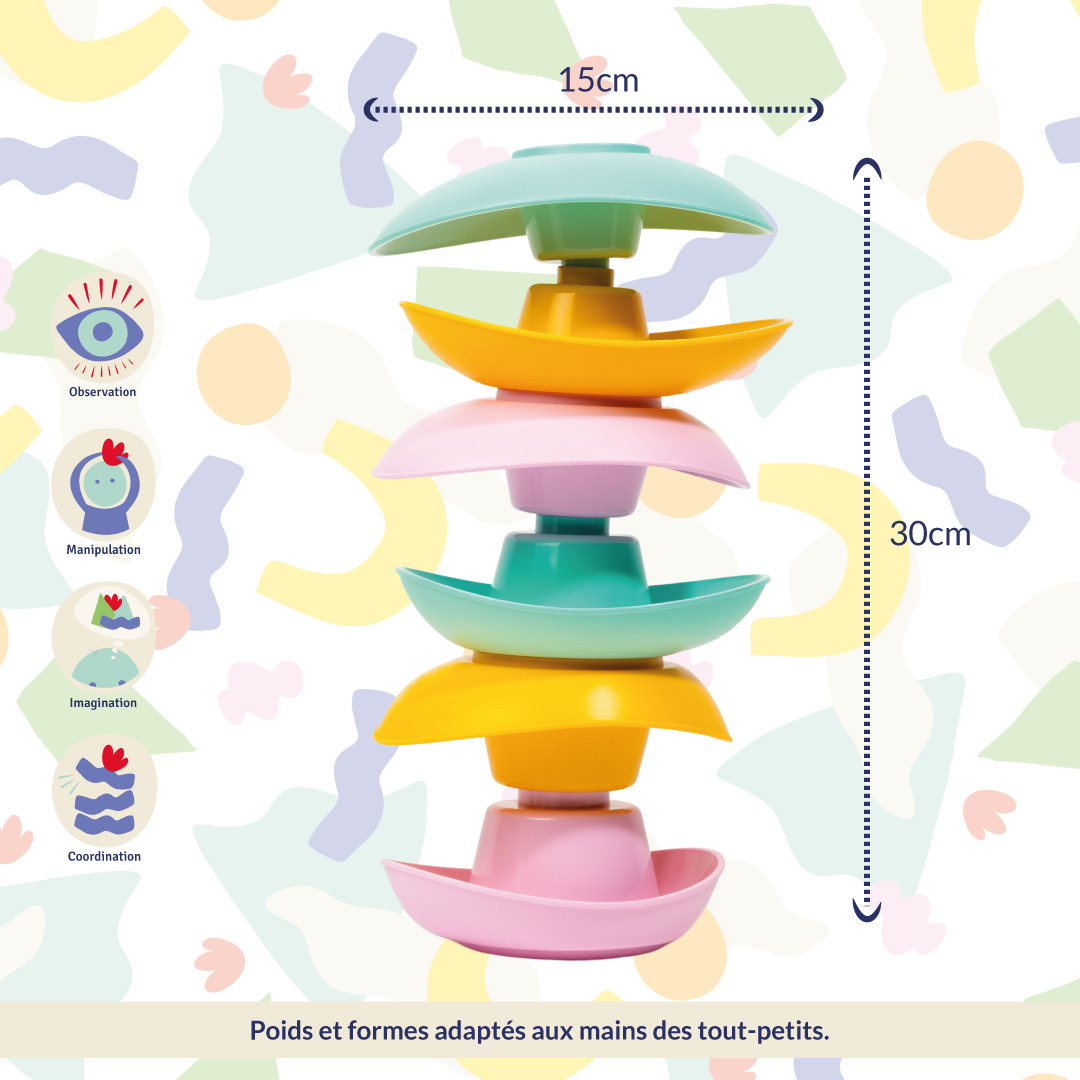 Le Jouet Simple – Coupelles de bain en plastique recyclé made in France 4