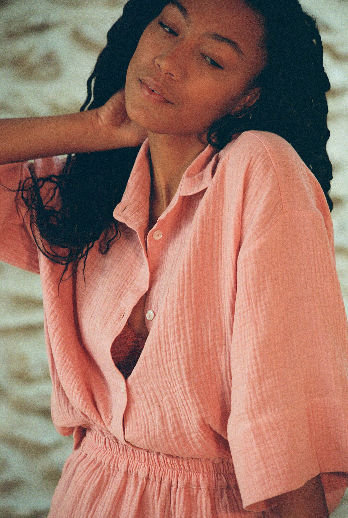 Chemise Mimosa - Rose thé 2