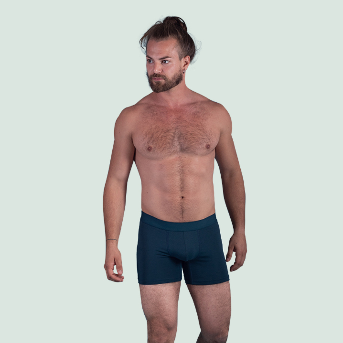 Boxer sport en tencel bleu pétrole pour hommes
