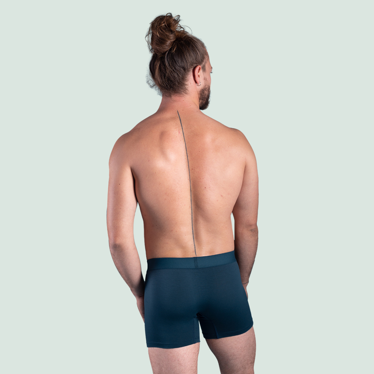 Boxer sport en tencel bleu pétrole pour hommes