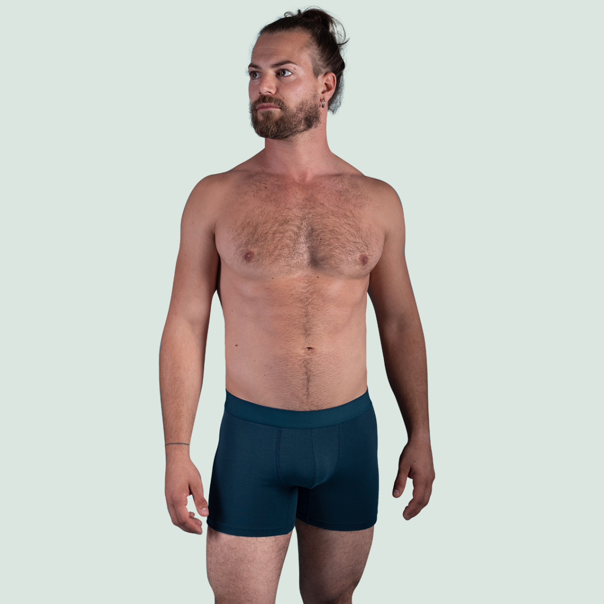 Boxer sport en tencel bleu pétrole pour hommes