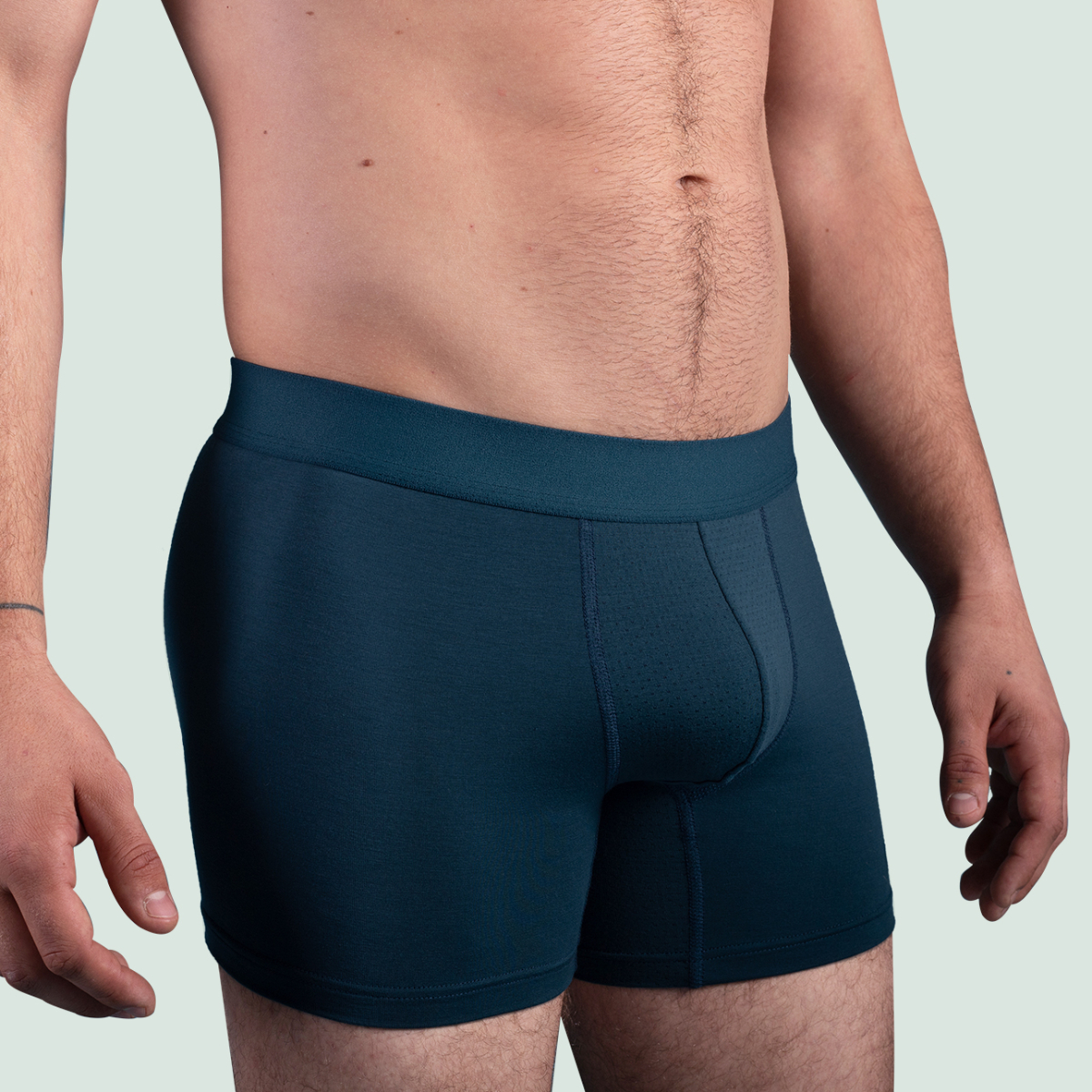 Boxer sport en tencel bleu pétrole pour hommes