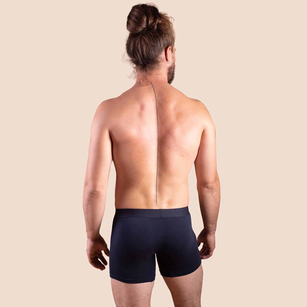 Boxer sport en tencel bleu marine pour hommes