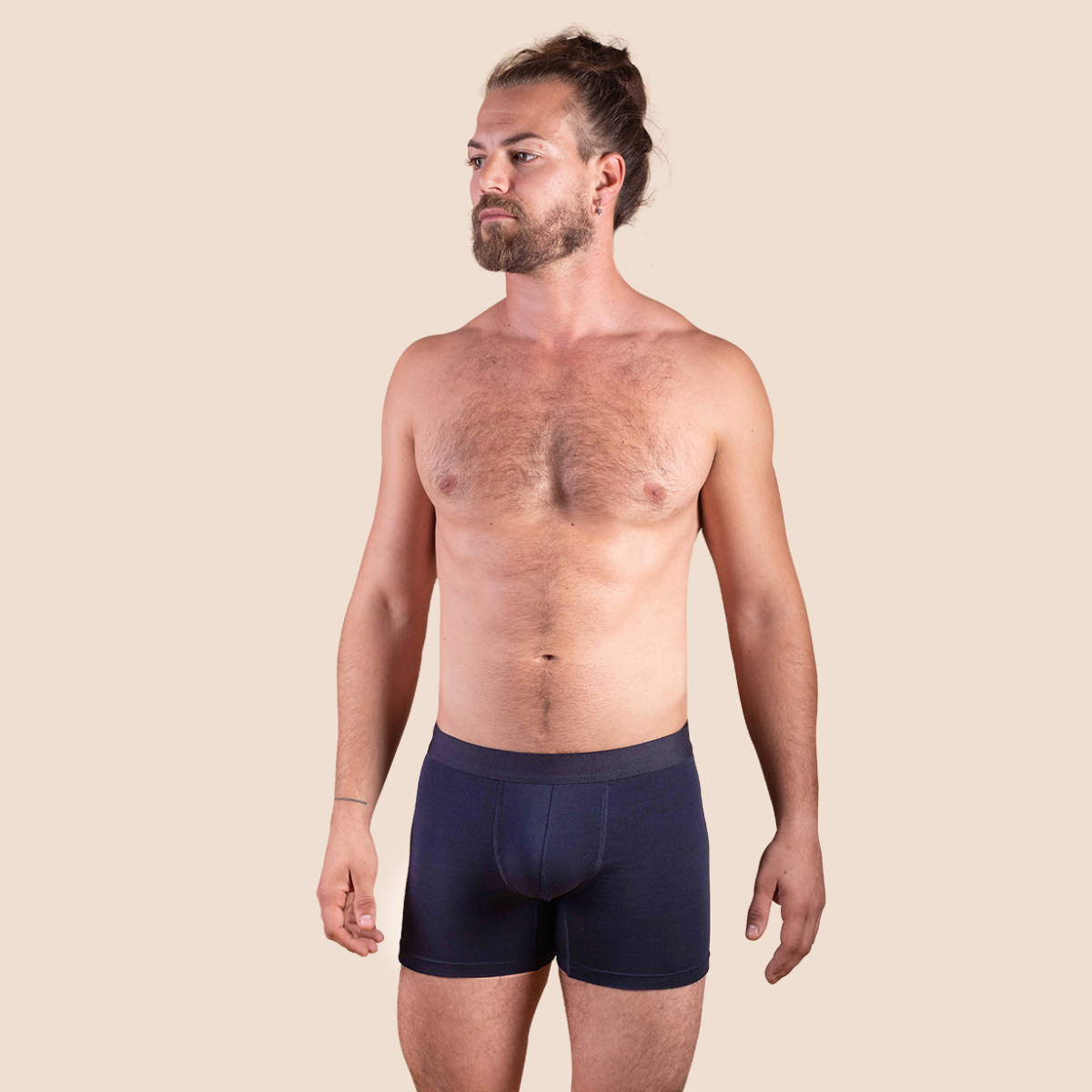 Boxer sport en tencel bleu marine pour hommes